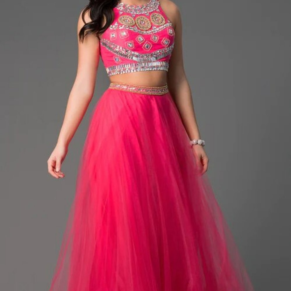 Long Two-Piece Ball Gown